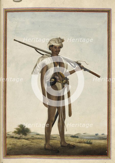 Warrior (Mevati), 1825 .  Creator: Anon.