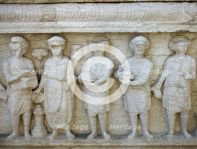 Reliefs of sacrifice, Palmyra Archaeological Museum, Tadmor, Syria. Creator: Unknown.