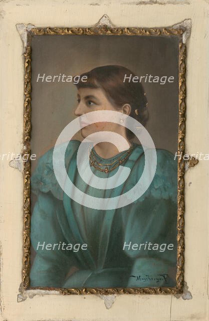 Portrait of a Woman, 1850. Creator: F Mayerberger.
