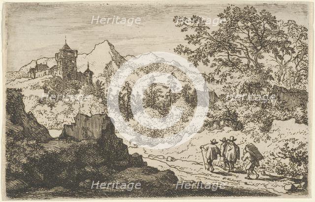 The Three Men and the Porter, 17th century. Creator: Allart van Everdingen.