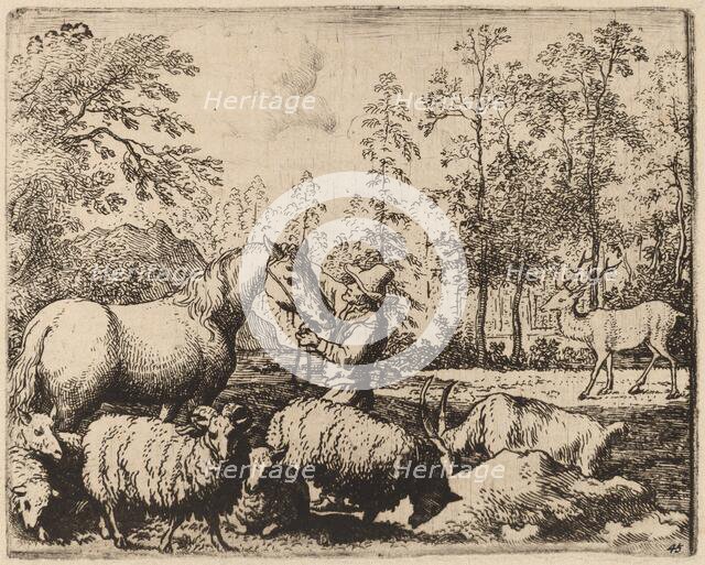 The Horse and the Stag, probably c. 1645/1656. Creator: Allart van Everdingen.