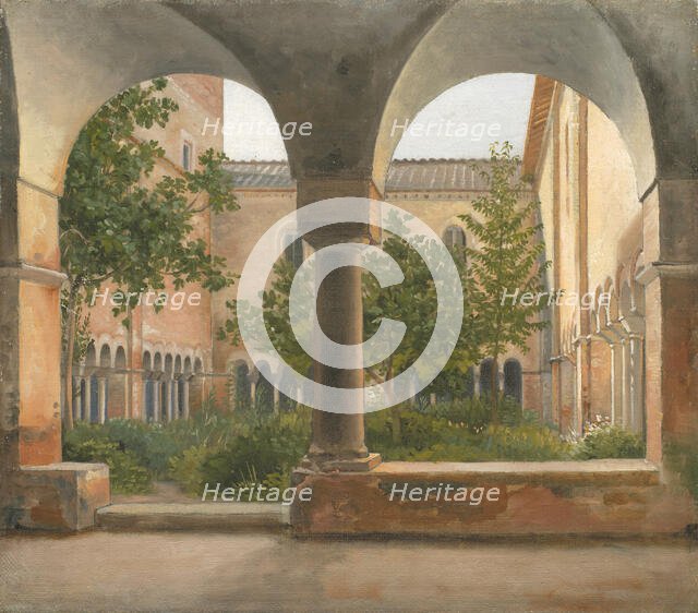 The Cloisters of San Lorenzo fuori le mura in Rome; 1814-1816. Creator: CW Eckersberg.