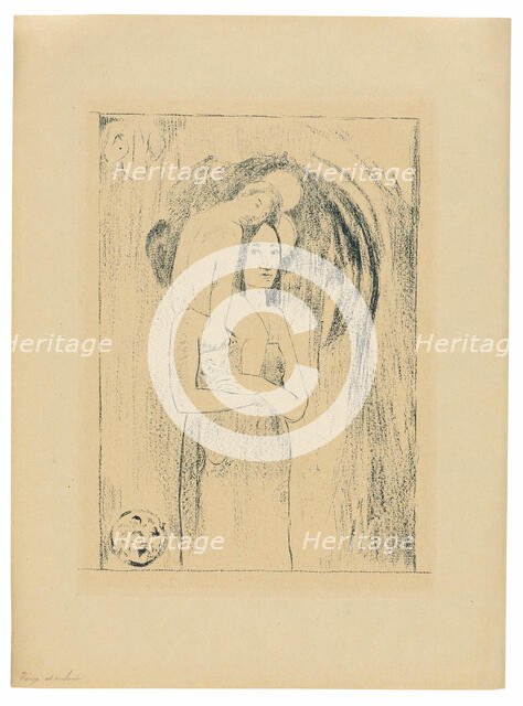 Ia orana Maria (Hail Mary), 1894/95, published Mar. 1895. Creator: Paul Gauguin.