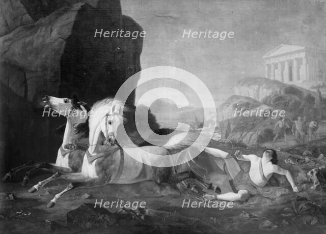 Death of Hippolytus, 1829. Creator: Christian Frederik Carl Holm.