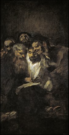 The Reading (Politicians). Artist: Goya, Francisco, de (1746-1828)