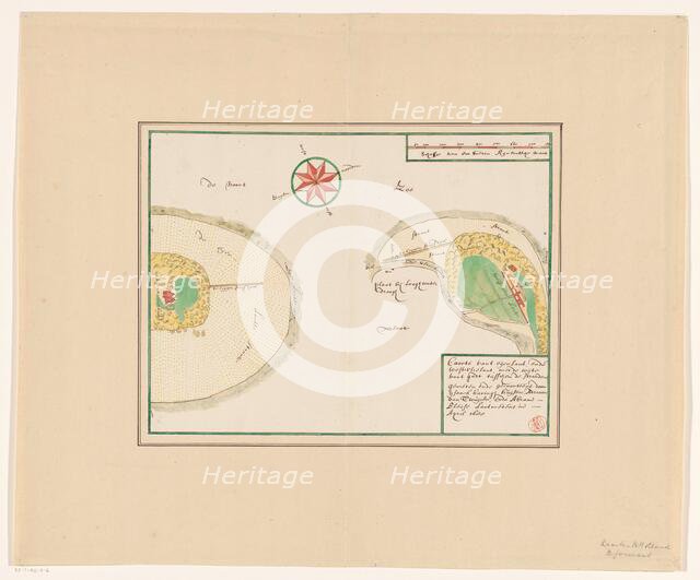 Map of Eierland and West-Vlieland, 1688 or later.  Creator: Anon.