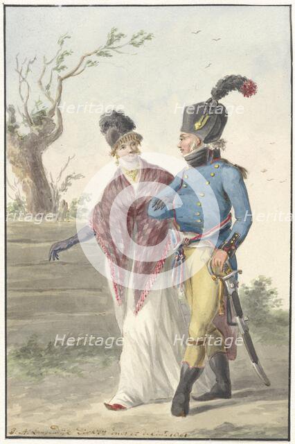 Officer of the Batavian army, 1801. Creator: Jan Antony Langendijk.