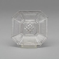 Square plate, c. 1860. Creator: Unknown.