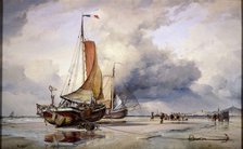 'Dutch Pincks at Scheveningen', Holland, 1860. Artist: Edward William Cooke