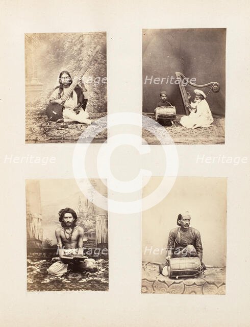 Girl with a Sitar, 1850s. Creator: Unknown.