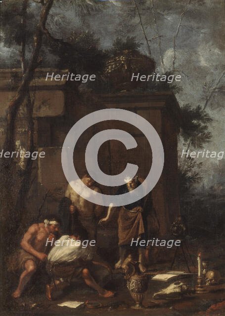 Treasure hunters, 1660s. Creator: Schoenfeld, Johann Heinrich (1609-1684).