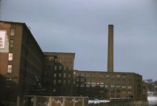 Factory buildings in Lowell, Mass., 1940 or 1941. Creator: Jack Delano.
