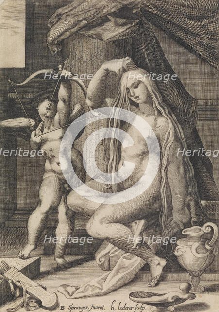 Venus and Cupid, 1571-1650. Creator: Sadeler.