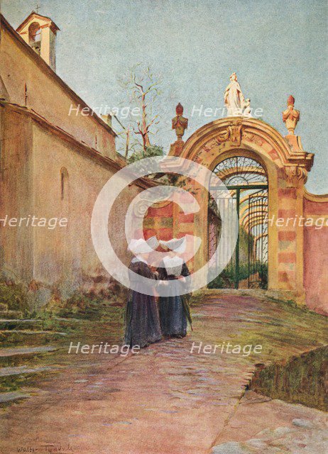 ''Entrance to the Villa Centurione, S. Margherita Ligure', c1910, (1912). Artist: Walter Frederick Roofe Tyndale.