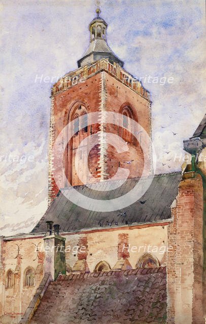 St. Martin's Church, Utrecht, Holland, 1898. Creator: Cass Gilbert.