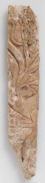 Relief Fragment with Floral Design, Coptic, 6th-7th century. Creator: Unknown.