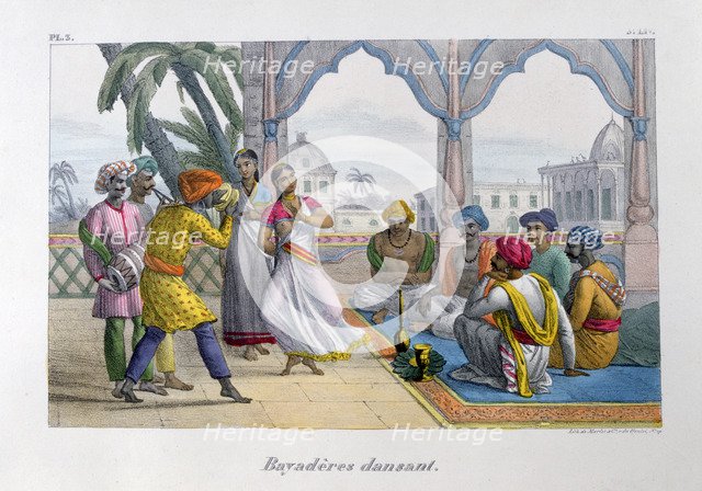 'Bayadères Dancing', 1828. Artist: Marlet et Cie