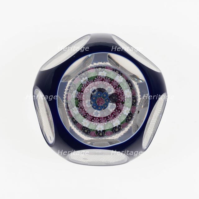 Paperweight, Clichy, c. 1845-60. Creator: Clichy Glassworks.