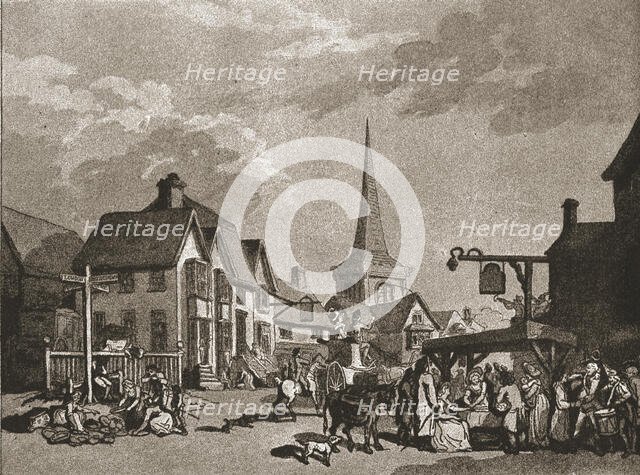 ''A Trip to Brighton a Hundred Years Ago; Cuckfield on a Fair Day, c1788', 1888. Creator: Unknown.