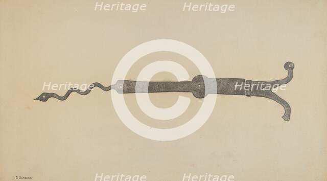 Hinge, c. 1939. Creator: Gordon Sanborn.