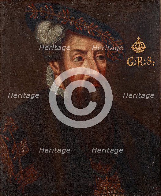 Portrait of the King Gustav I of Sweden (1496-1560), um 1700. Artist: Anonymous  