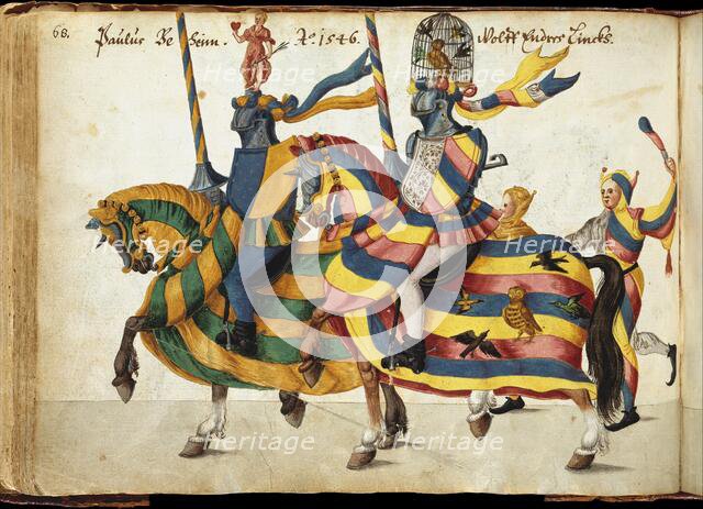 Album of Tournaments and Parades in Nuremberg, German, late 16th-mid-17th century. Creator: Unknown.