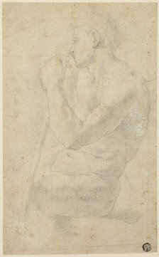 Academic Male Nude, c. 1570. Creator: Unknown.