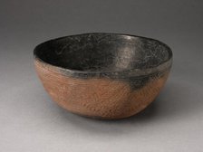 Bowl with Textured Surface Decoration in Basketry-Like Pattern, A.D. 900/1000. Creator: Unknown.