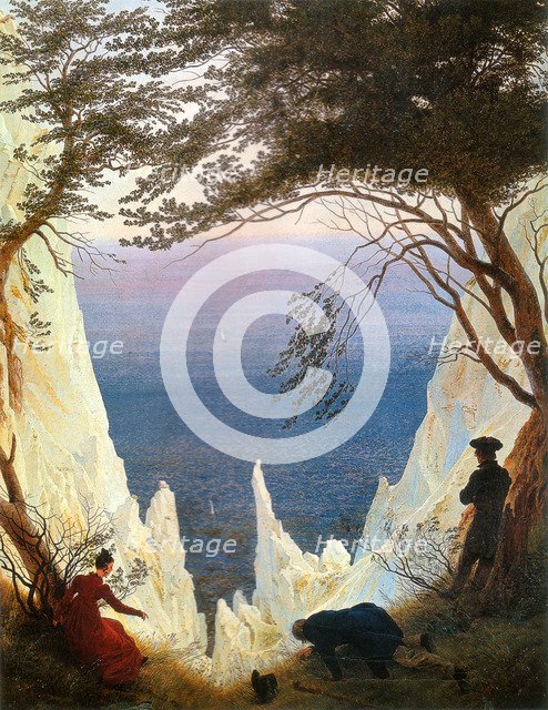 Chalk Cliffs on Rügen. Artist: Friedrich, Caspar David (1774-1840)