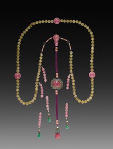 "Mandarin Chain" Bead Necklace, 1800s. Creator: Unknown.