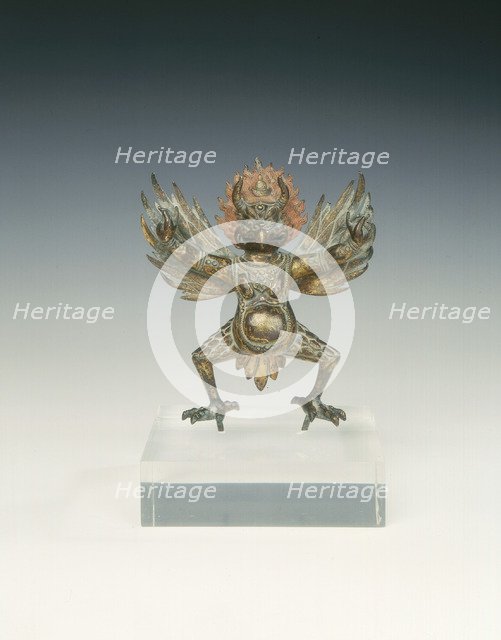 Gilt bronze garuda, Tibet, 17th century. Artist: Unknown