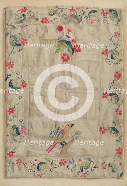 Crewel Embroidery, c. 1937. Creator: Helen E. Gilman.