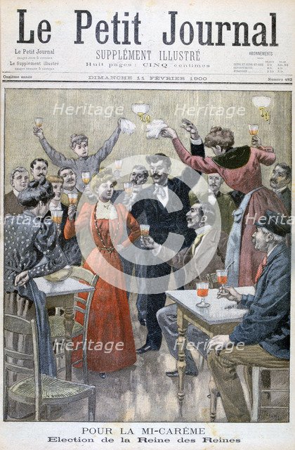 Mid-Lent, election of the Queen of the Queens, 1900. Artist: Oswaldo Tofani