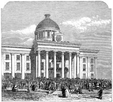 Inauguration of Jefferson Davis, President of the Confederacy, Montgomery, Alabama, 1861. Artist: Unknown