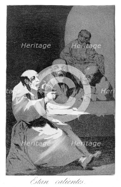 'They are hot', 1799. Artist: Francisco Goya