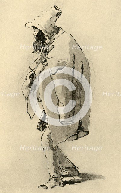 'Bearded man', mid 18th century, (1928). Artist: Giovanni Battista Tiepolo.