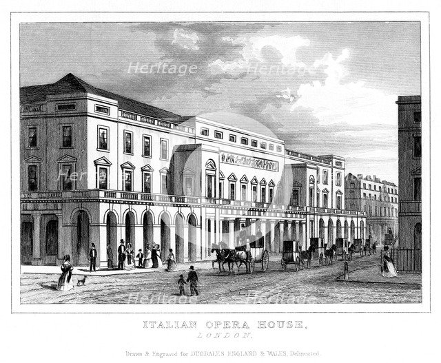 Italian Opera House, Haymarket, Westminster, London, late 18th - early 19th century. Artist: Unknown