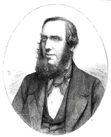 Mr. S. Laing, the new Finance Minister in India - from a photograph by John Watkin, 1860. Creator: Unknown.
