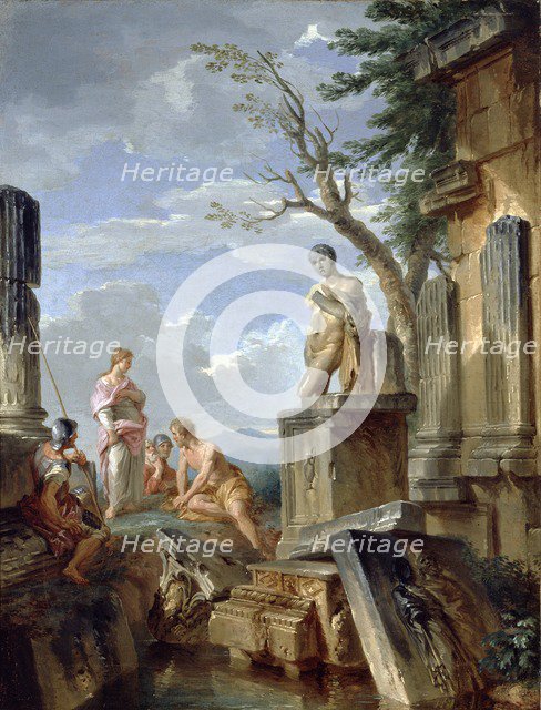 Ruins with a Sibyl and other Figures, c1720. Artist: Giovanni Paolo Panini.