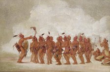 Slave Dance, Sac and Fox, 1835-1837. Creator: George Catlin.