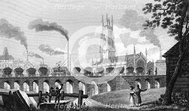 Christ Church and Coal Staith, Leeds, West Yorkshire, 1829.Artist: T Owen