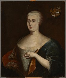 Portrait of Fryderyka Amalia Dunin née von Rochlitz (1693-1743), 2nd quarter of 18th century. Creator: Unknown.