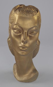 Female mannequin head from Mae's Millinery Shop, 1941-1994. Creator: Unknown.