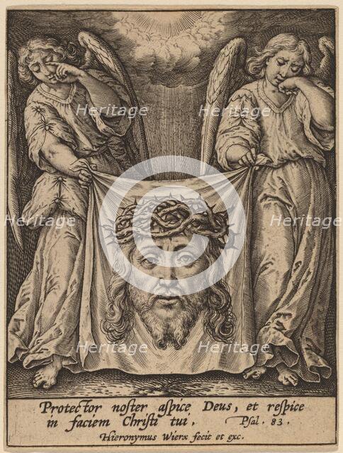 Protector Noster Aspice .... Creator: Hieronymous Wierix.