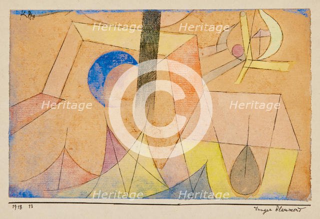 Junger Blaumond (Young Blue-Moon), 1918. Creator: Klee, Paul (1879-1940).