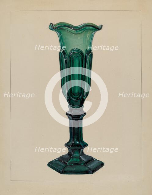 Vase, c. 1940. Creator: Janet Riza.