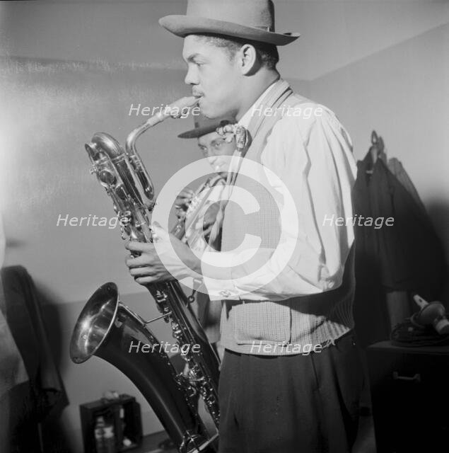 Portrait of Illinois Jacquet, New York, N.Y., ca. May 1947. Creator: William Paul Gottlieb.
