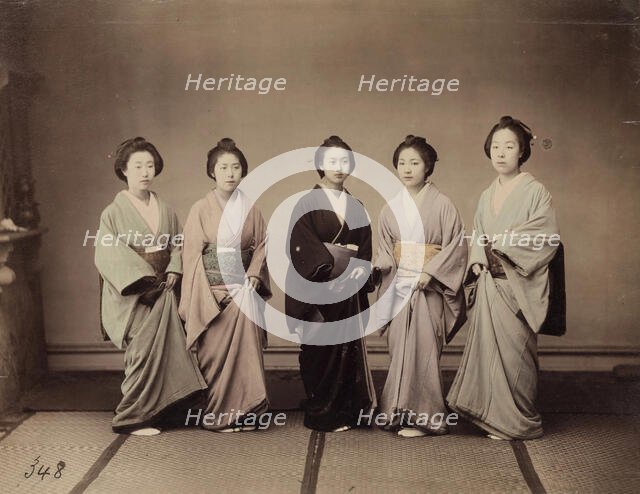 Formal Portrait of Five Women, c1885. Creator: Unknown.