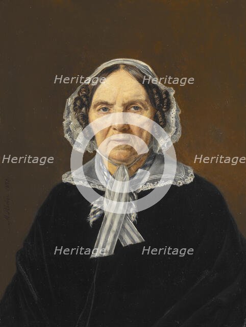 Frederikke Eleonora Cathrine Rørby, née de Stockfleth (1773-1851).1848. Creator: Martinus Rorbye.