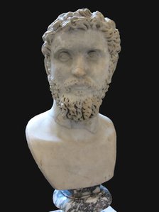 Bust of Septimius Severus, 3rd cen. AD. Artist: Art of Ancient Rome, Classical sculpture  